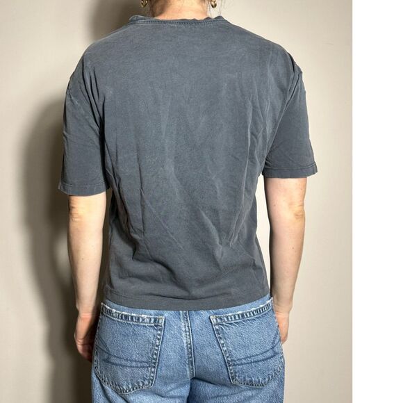 Zara Black White Gray Graphic T Shirt Size Small - Picture 2 of 3